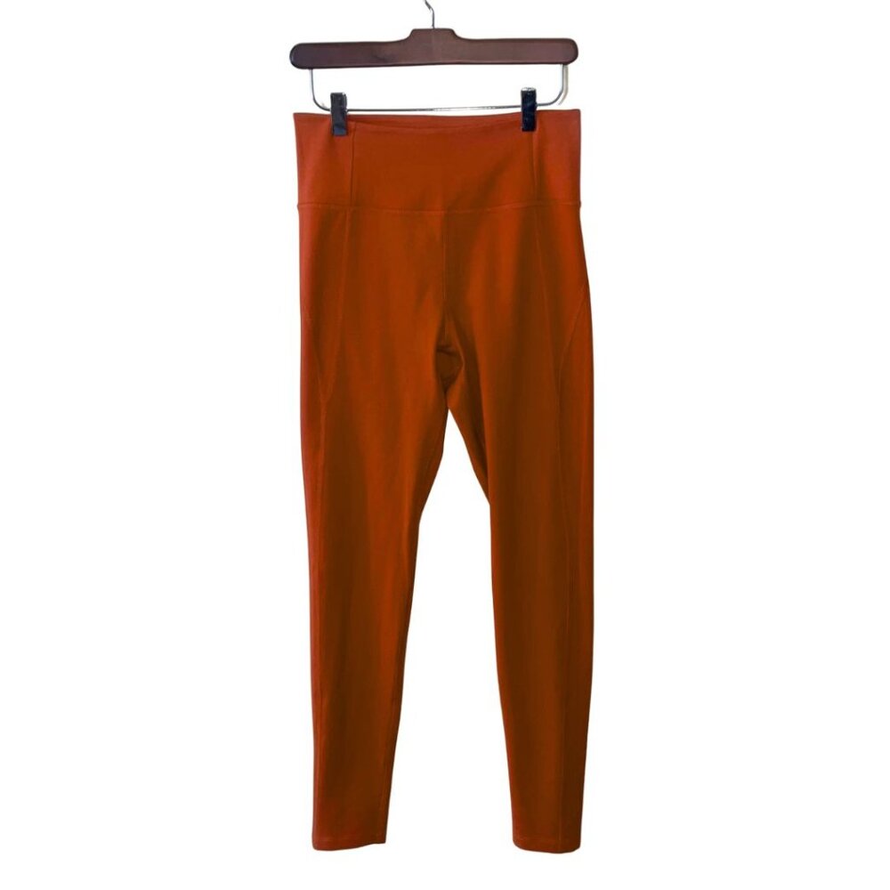Girlfriend Collective High Rise Compression Leggings in Rust, Size: M - Picture 3 of 7